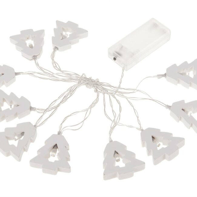 X-MAS LIGHT STRING 'TREE' WHITE 180X4.5CM