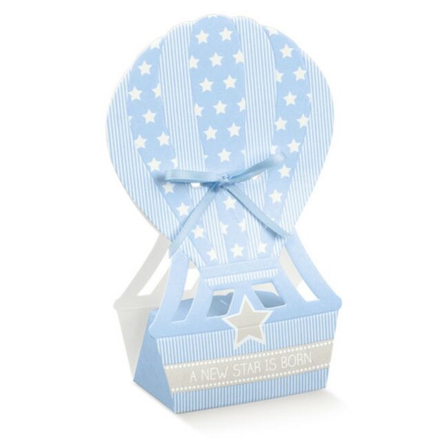 MONGOLFIERA STAR AZZURRO BLUE 60X40X145MM