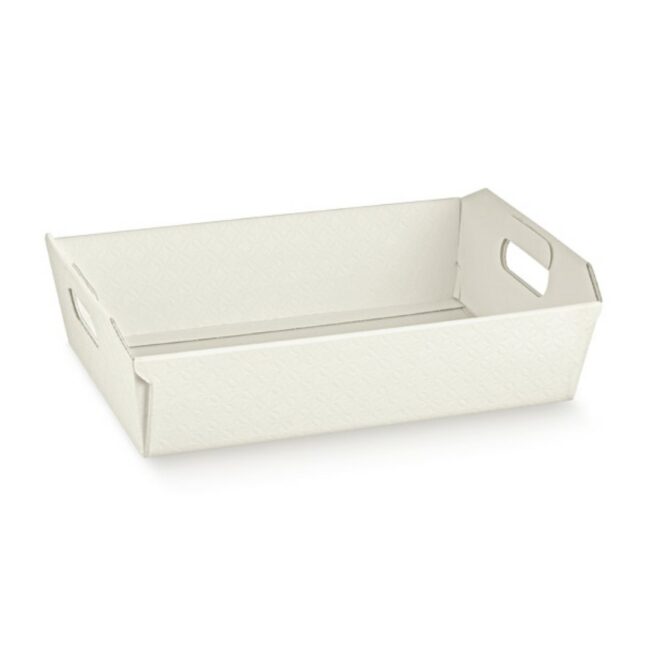 CESTO INCOLLATO MATELASSE BIANCO