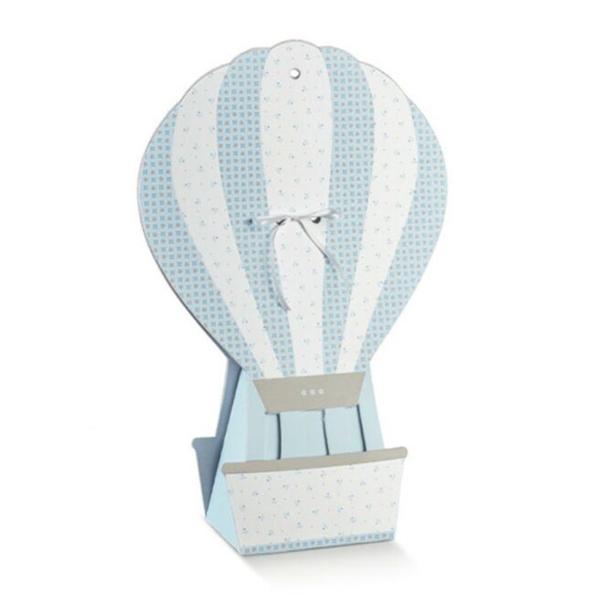 MONGOLFIERA BLOOM AZZURRO BLUE 130X100X400MM