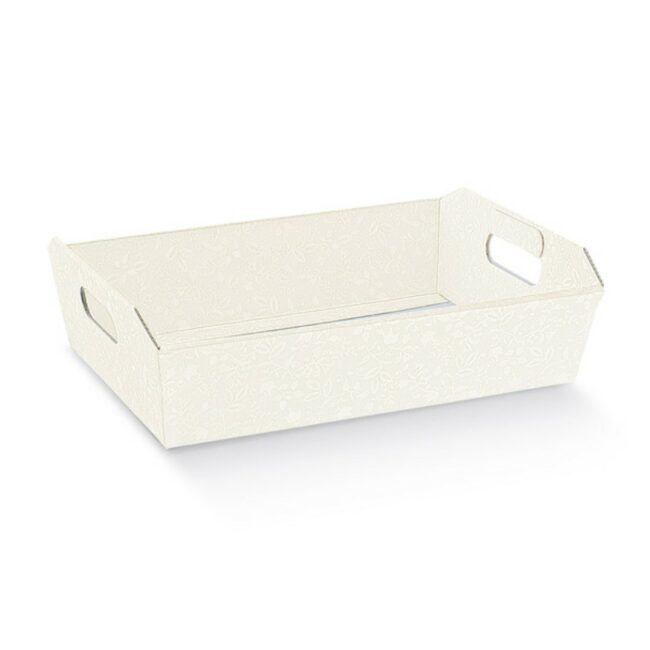 CESTO INCOLLATO HARMONY BIANCO 400X300X120MM