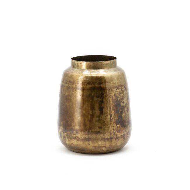 THE NILE VASE 2 GOLD 30X30X36CM