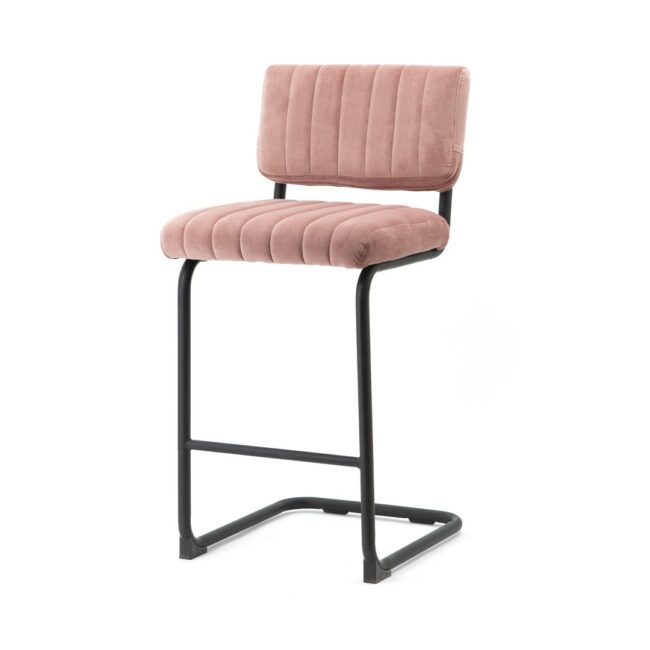 BAR CHAIR LOW OPERATOR OLD PINK 45X53X91CM