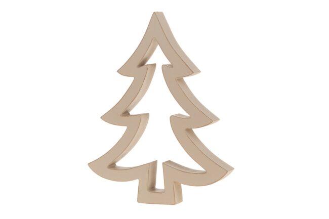 X-MAS WOODEN OPEN TREE DECOR 15X15X2CM