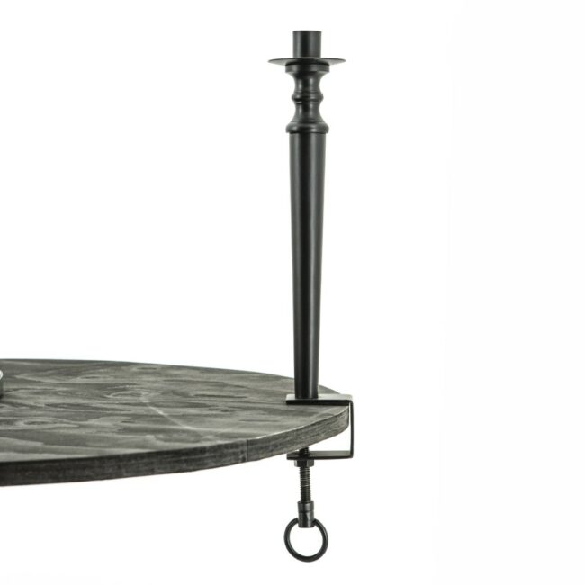 CANDLE CLAMP BLACK 6X5X42CM