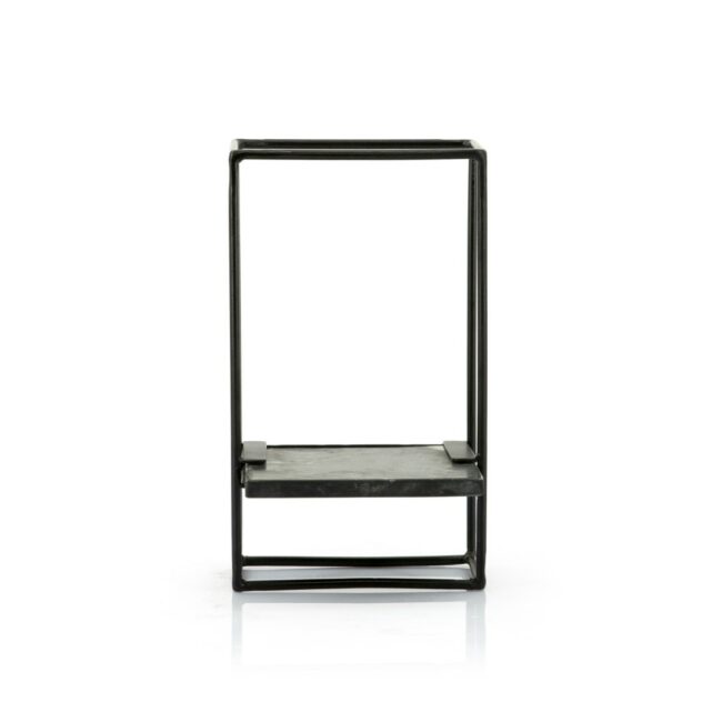 SHELF SHELLY 1 BLACK MARBLE 20X15X35CM