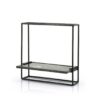 SHELF SHELLY 2 BLACK MARBLE 35X15X35CM - Image 2