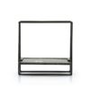 SHELF SHELLY 2 BLACK MARBLE 35X15X35CM