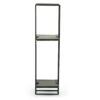 SHELF SHELLY 3 BLACK MARBLE 20X15X75CM