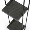 SHELF SHELLY 3 BLACK MARBLE 20X15X75CM - Image 3