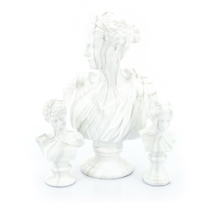 EVE WHITE MARBLE 11X10X25CM - Image 3
