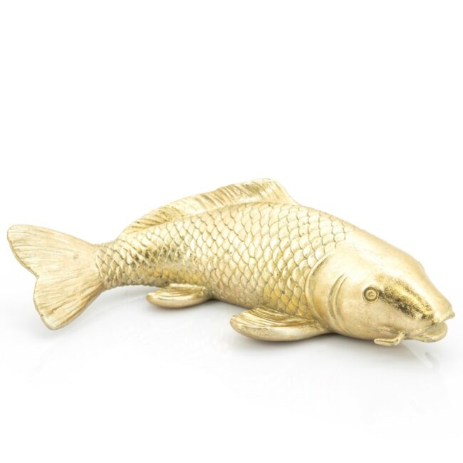 FISH DECOR TRITON GOLD 31X14X9CM