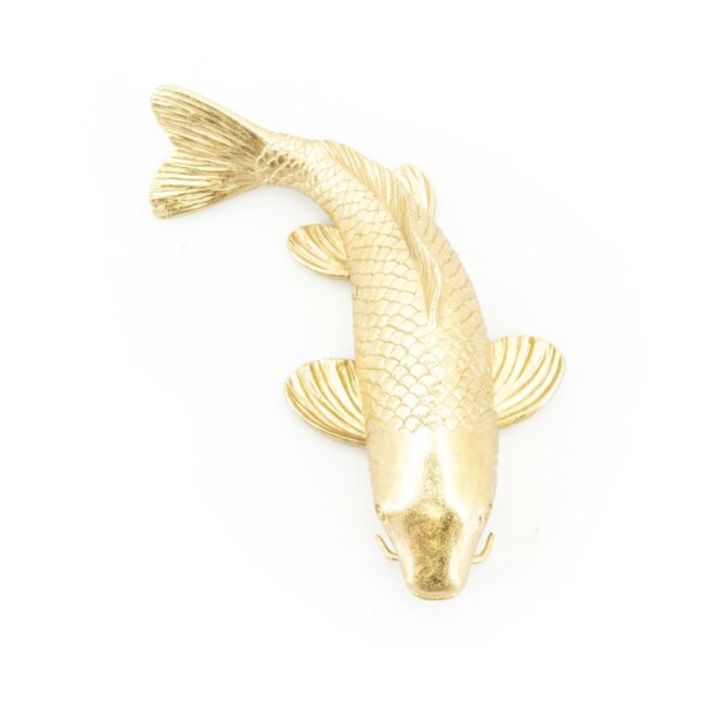 FISH DECOR TRITON GOLD 31X14X9CM - Image 2