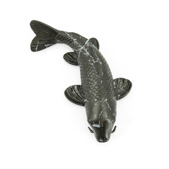 FISH DECOR TRITON BLACK MARBLE 31X14X9CM - Image 2