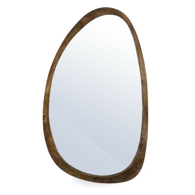 MIRROR WOODEN PLECTO BROWN 120X5X70CM
