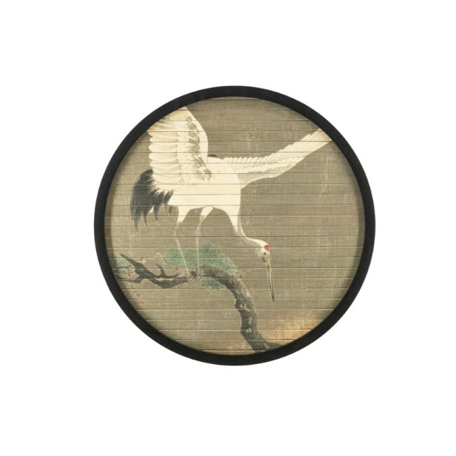 WALLDECOR MORITA CRANE 45X45X2CM