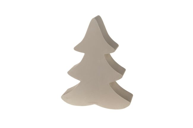 X-MAS WOODEN TAUPE TREE 23X7X30CM
