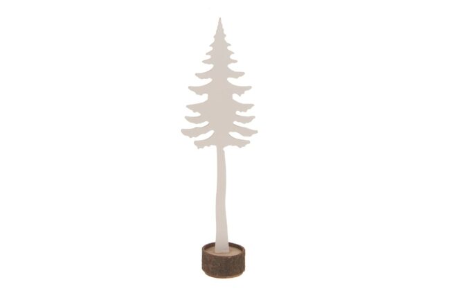 X-MAS WOODEN WHITE TREE 9X31X5CM