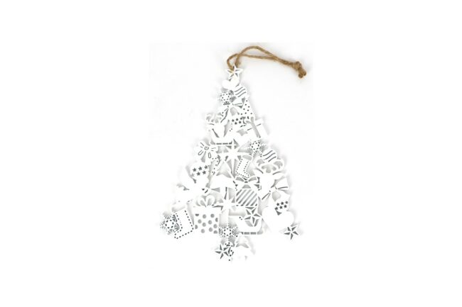 X-MAS LASERCUT CHRISTMAS TREE 30X27.5X0.4CM