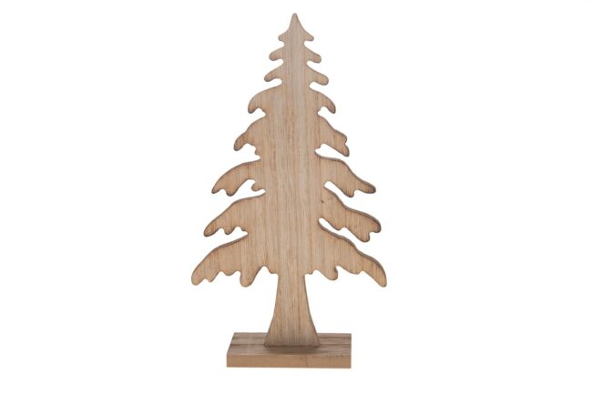 X-MAS WOODEN TREE STAND 13X5X24CM