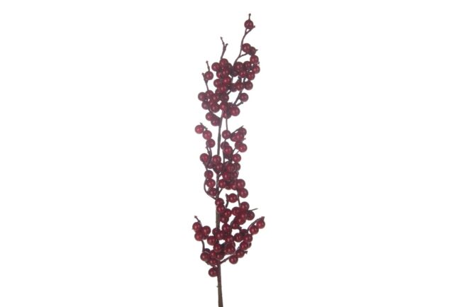 X-MAS ARTIFICIAL RED BERRY BRANCH 63X11CM