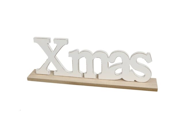 X-MAS WOODEN WORD 32X9CM
