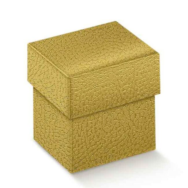 FONDO COPERCHIO PELLE ORO 50X50X50MM