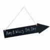 WOODEN CHALKBOARD ARROW SIGN
