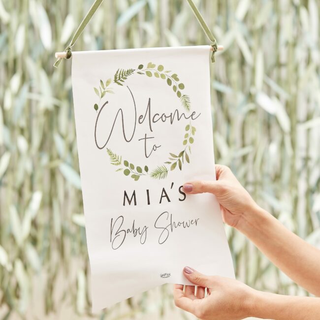 CUSTOMISABLE BABY SHOWER WELCOME SIGN - Image 3