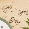 WOODEN CONFETTI BABY SHOWER 7X11.5CM 18PCS - Image 2