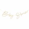 WOODEN BABY SHOWER BUNTING 19XH21CM