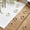 HEART TABLE CONFETTI WOODEN 25PCS - Image 2