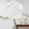 GIANT CONFETTI BALLOONS WHITE 3PCS - Image 2