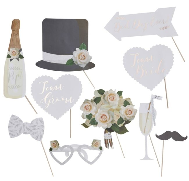 BOTANICAL PHOTO BOOTH PROPS 10PCS