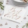 BEST DAY EVER NAPKINS ROSE GOLD 20PCS - Image 2