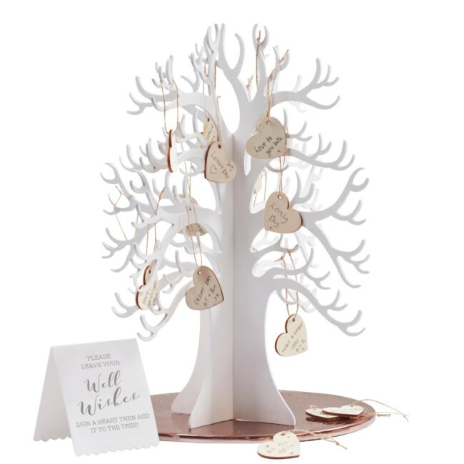 WOODEN WISHING TREE WEDDING GUEST BOOK ALTERNATIVE