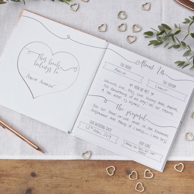 ROSE GOLD WEDDING PLANNER BOOK - Image 3