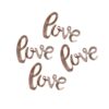 ROSE GOLD LOVE WEDDING CONFETTI