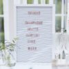 LARGE WHITE LETTER PEG BOARD WITH COPPER LETTERS - Image 2