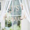 ROSE GOLD SCRIPTED JUST MARRIED BANNER - Image 2