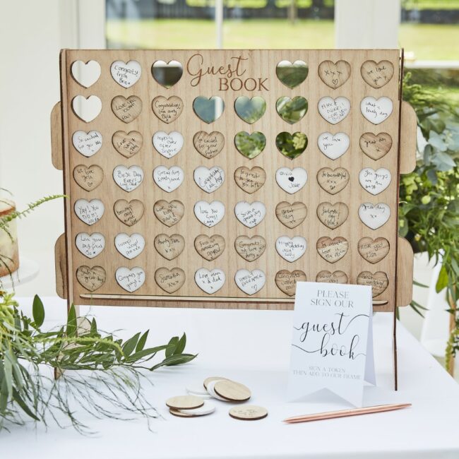 FOUR IN A ROW WEDDING GUEST BOOK ALTERNATIVE - Image 3