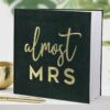 GREEN VELVET ALMOST MRS HEN PARTY BOOK - Image 2