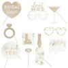 GOLD FOILED PHOTOBOOTH HEN PARTY PROPS 10PCS