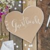 HEART SHAPED KRAFT GUESTBOOK - Image 2