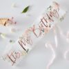 IT'S MY BIRTHDAY FLORAL PARTY SASH - Image 2