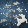 GOLD FOILED MERRY CHRISTMAS TABLE CONFETTI - Image 2