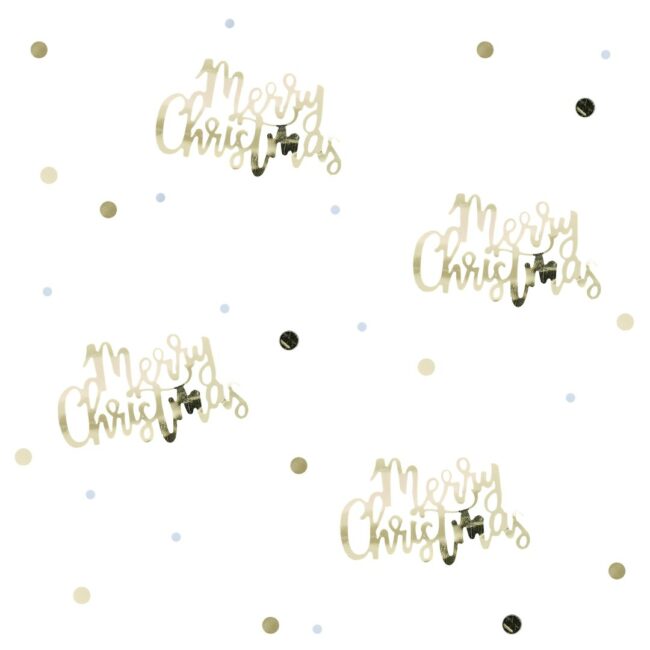 GOLD FOILED MERRY CHRISTMAS TABLE CONFETTI