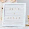 WHITE AND GOLD PEG LETTER BOARD - Image 2