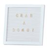 WHITE AND GOLD PEG LETTER BOARD
