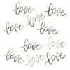 CONFETTI GOLD LOVE 3.5X6.5CM 14G